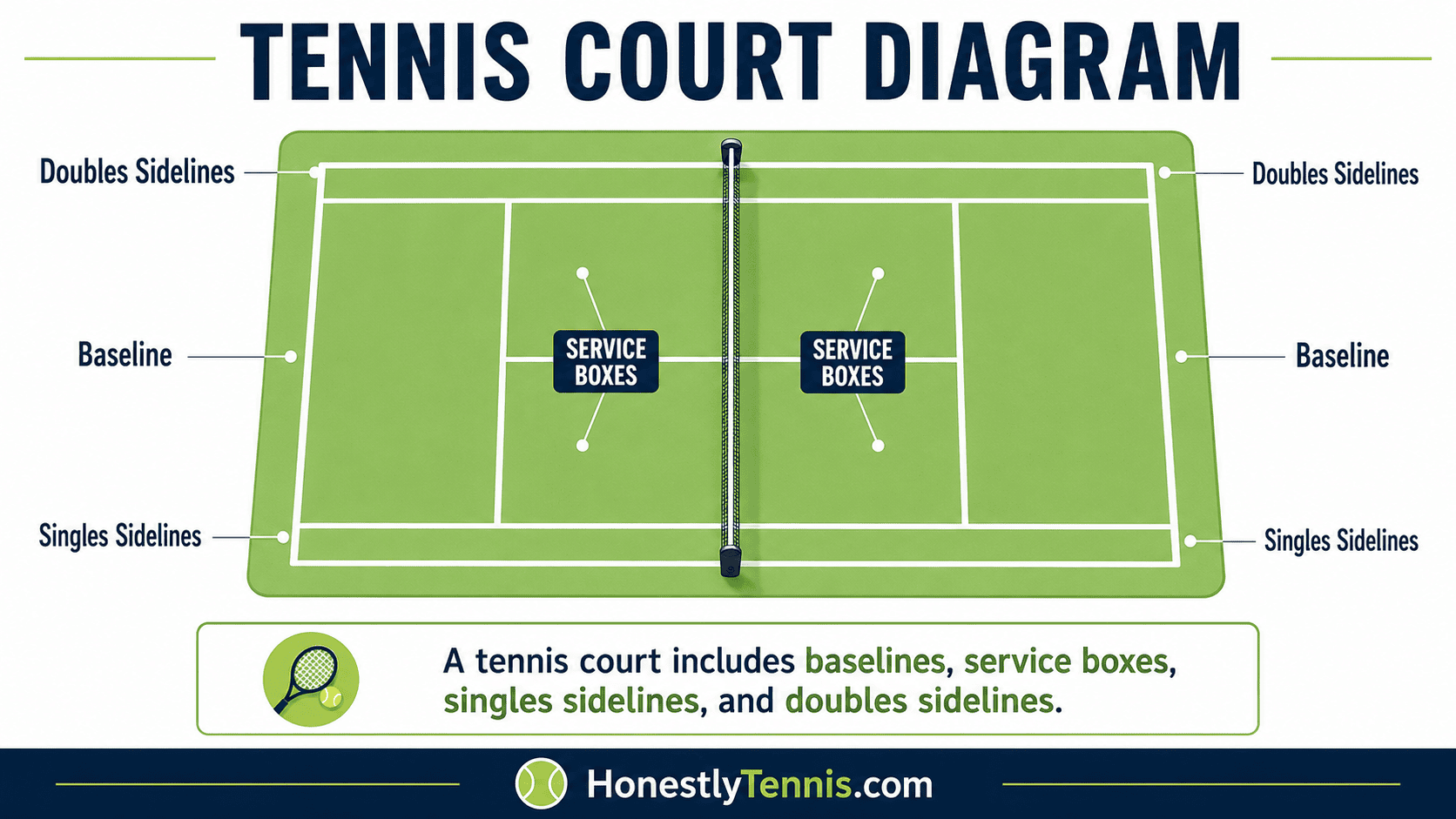 Doubles Service Box Setup Rules of Tennis: Beginner’s Guide to Scoring & Serving