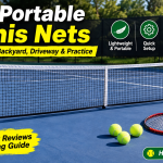 Best portable tennis nets for backyard, driveway and practice on an outdoor court