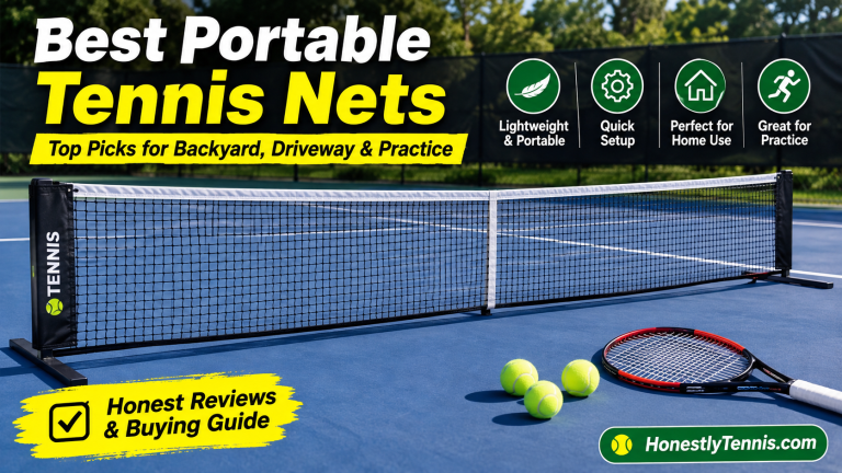 Best portable tennis nets for backyard, driveway and practice on an outdoor court