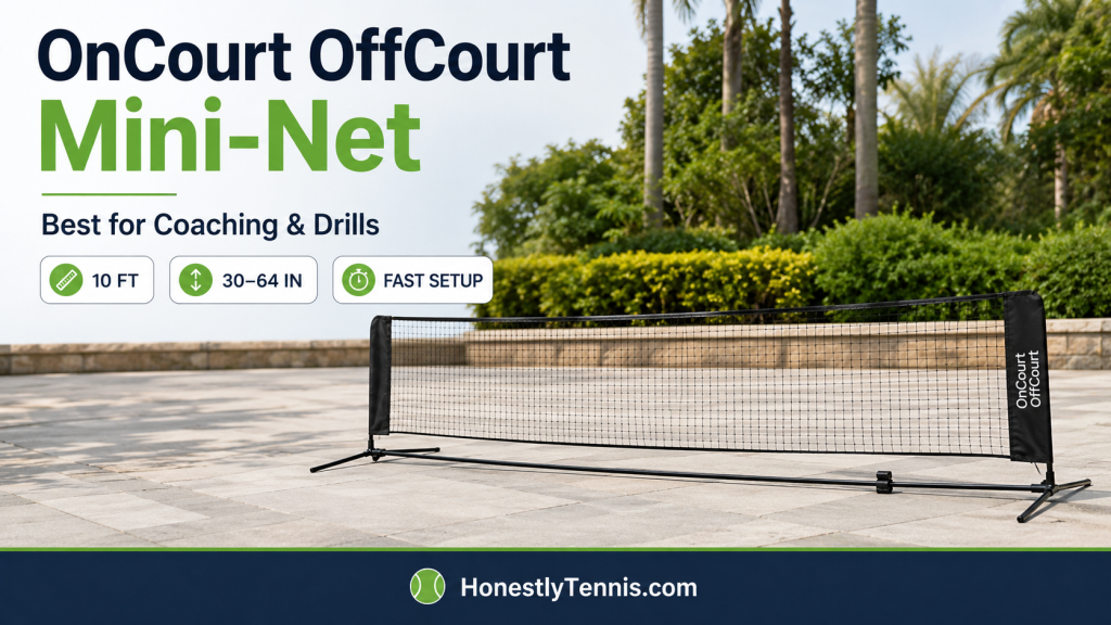 OnCourt OffCourt Mini-Net for tennis coaching and practice drills