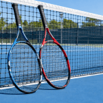 Babolat Pure Drive and Wilson Clash on Tennis Court