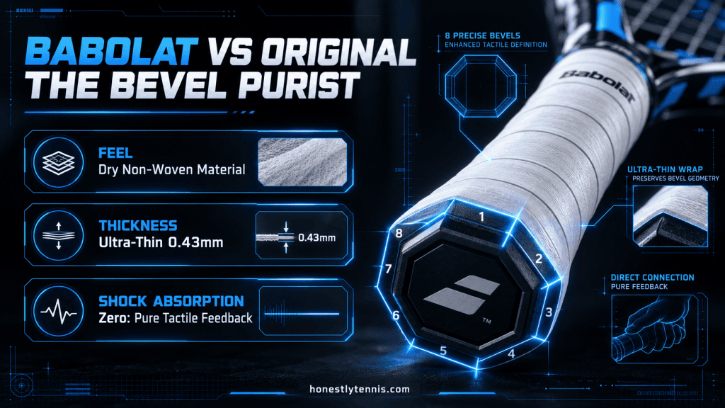 Babolat VS original ultra thin best tennis overgrips for sweaty hands infographic